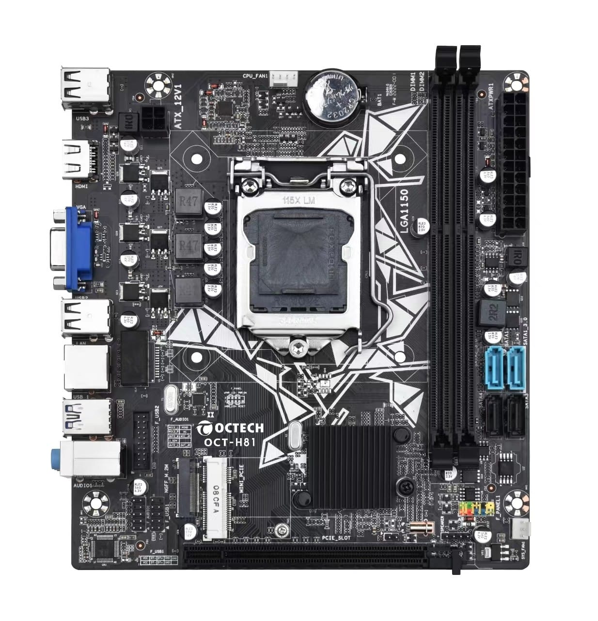 OCTECH OCT-H61 DDR-3 intel 3th Gen NVMe mATX Motherboard