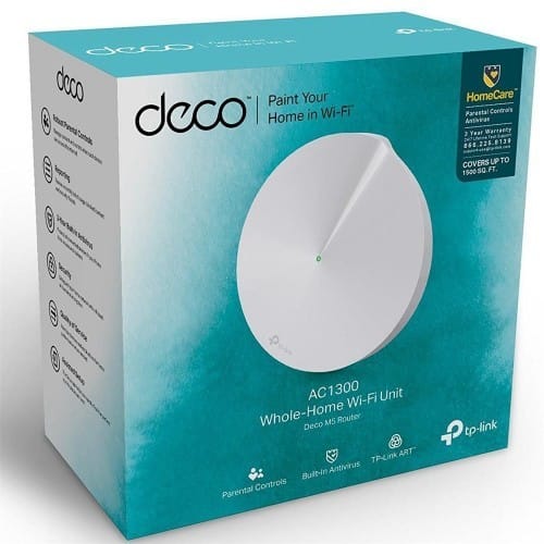 TP-Link Deco M5 (1-Pack) AC1300 Mbps Gigabit Dual-Band Wi-Fi Router